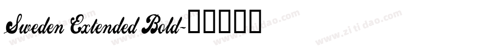 Sweden Extended Bold字体转换